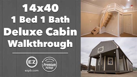 14x40 Tiny Home Walkthrough Deluxe Lofted Barn Cabin With Premium