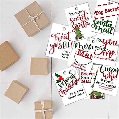 Secret Santa Gift Tags Free Printable Prntbl Concejomunicipaldechinu
