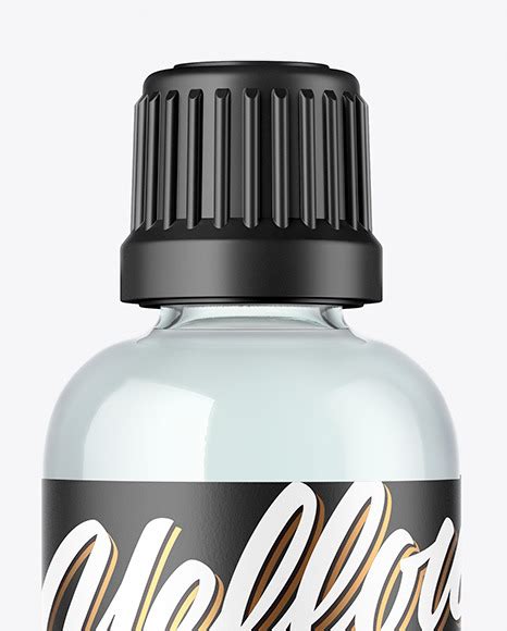 Download Clear Glass Bottle Mockup in Bottle Mockups on Yellow Images Object Mockups