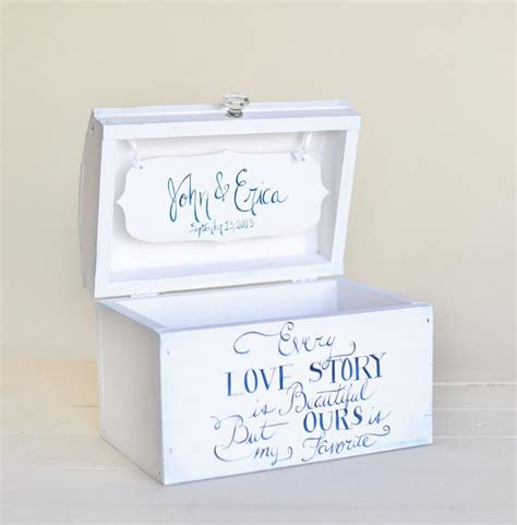 Hosting a bridal shower for your daughter, best friend or sister? Personalized Wedding Card Box Bridal Shower Keepsake Box ...