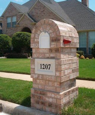 Column design farmhouse windows cast stone stone art it cast house styles balcony sims colorado. Brick MailBox Street Number Options - Brick Doctor