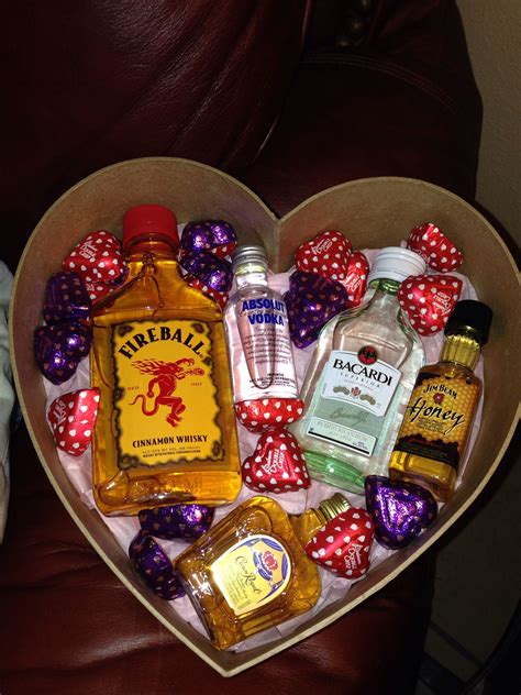 Box Of Mini Liquors For Valentines Day Something All Men Will Love