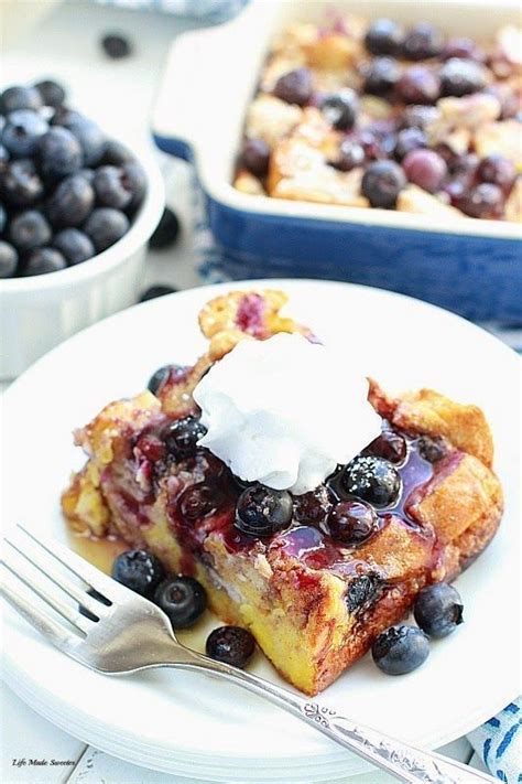 Overnight Blueberry Cream Cheese French Toast Bake Super Easy