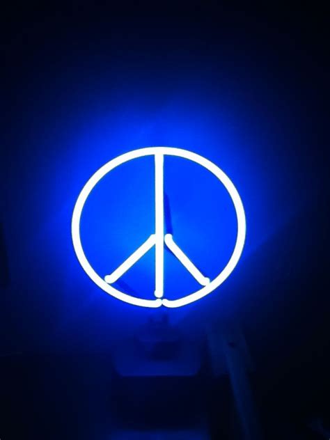Blue Peace Sign Wallpaper