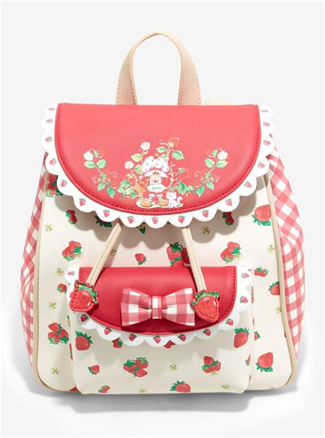 Strawberry Shortcake Gingham Mini Backpack Hot Topic Cute Mini Backpacks Strawberry