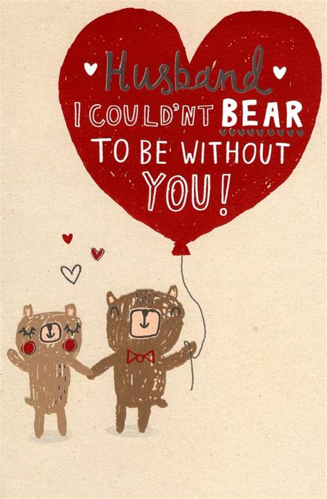 Cute Husband Valentines Day Greeting Card Lovely Valentines Cards Ebay