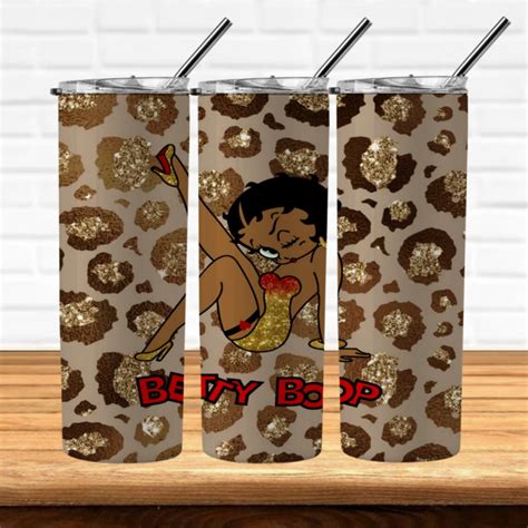 Betty Boop Glitter Skinny Tumblers Designs 4 Png Wraps For 20 Onz
