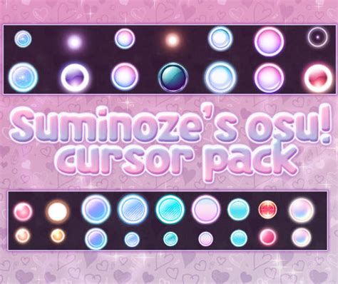 Suminozes Osu Cursor Pack By Lovelymin On Deviantart