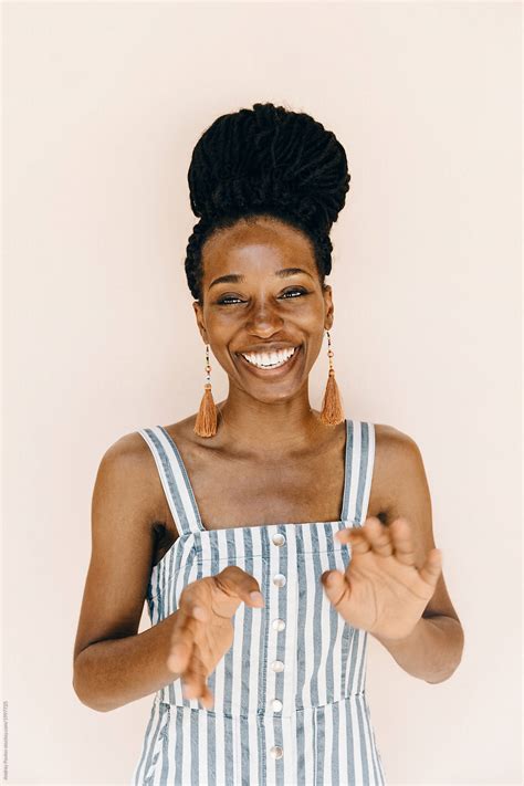 Portrait Of A Happy Beautiful African Woman Del Colaborador De Stocksy Andrey Pavlov Stocksy