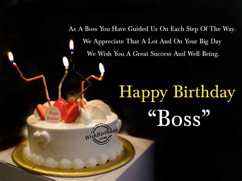 Birthday Wishes For Boss The Cake Boutique