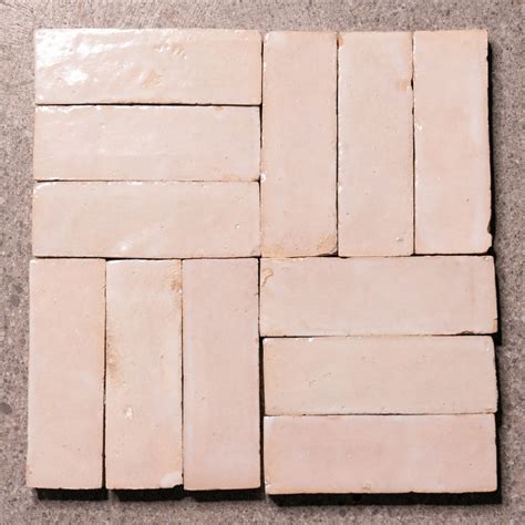 Moroccan Handmade 2x6 Solid Color Zellige Tile Off White Overstock 33541036