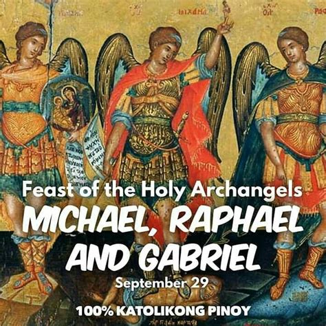 Saints Michael Gabriel Raphael Holy Archangels Guide Protect And Heal Us And Pray For Us