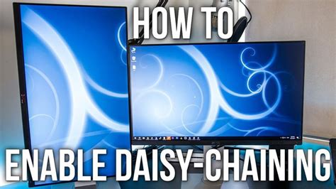 How To Enable Daisy Chaining On The Dell U H Monitor In This Video