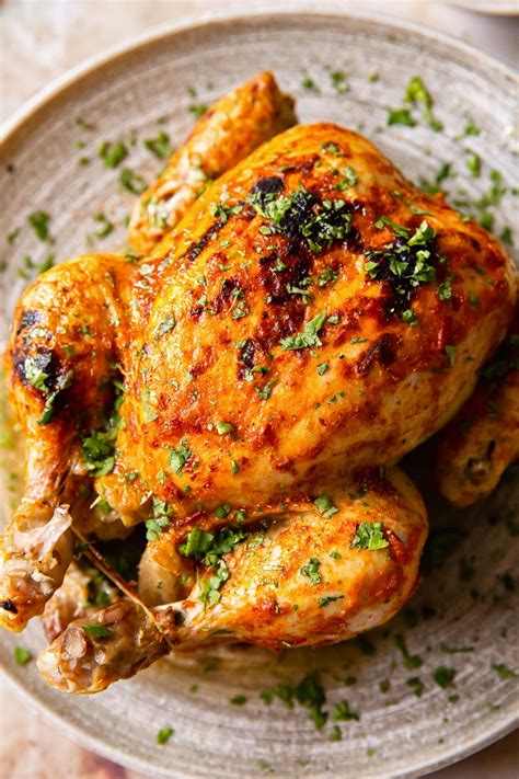 The instant pot lets you sear, cook, and sauce not one but two tenderloins at once, and you don't have to worry about overcooking it. Roasted Whole Chicken on grey platter in 2020 | Stuffed whole chicken, Instant pot whole chicken ...