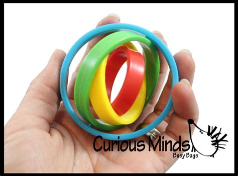 Spinning Rotating Rings Fidget Toy Soothing Sensory Moving Fidget Fo