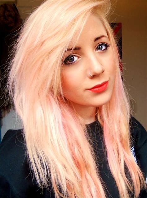 Light Pink Hair Pink Hair And Nose Rings On Pinterest