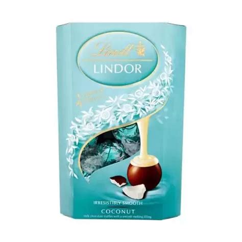 Lindt Chocolate Lindor Milk Truffles With Coconut Filling 200 G Anyfeast