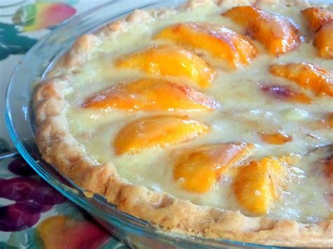 peach custard pie topped with cream peach custard pies peach cream pies peaches cream vanilla