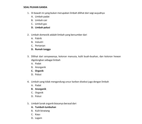 Limbah yang bersifat lembut, empuk dan mudah dibentuk adalah. Soal K13 : Soal Uts Pts Prakarya Kelas 7 Semester 2 Kurikulum 2013 Tahun 2018 | Soal Terbaru