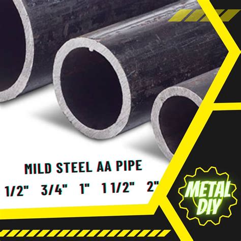 Mild Steel Gi Pipe Metal Round Hollow Pipe Besi Gi Home Improvement Tools Shopee Malaysia