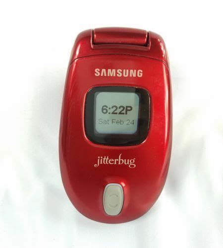 Jitterbug Samsung Sph A310 Red Cell Phone Speaker Flip