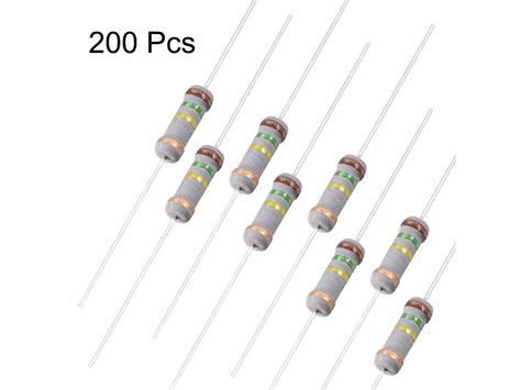 200pcs 1w 150k Ohm Carbon Film Resistor 5 Tolerance 4 Color Bands