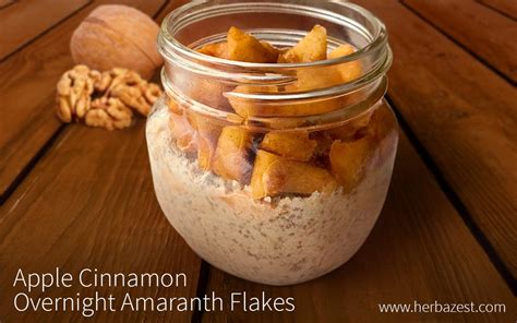 Apple Cinnamon Overnight Amaranth Flakes Herbazest