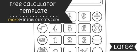 Calculator Template Large