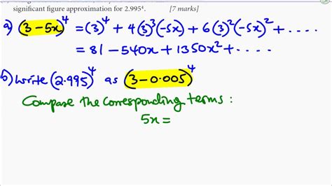 Binomial Expansion For Approximations Part 2 Youtube