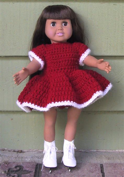 Ag Doll Ice Skating Outfit American Girl Crochet American Girl Doll