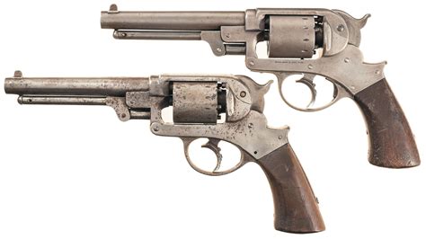 Two Civil War Us Starr Model 1858 Army Percussion Revolvers Rock
