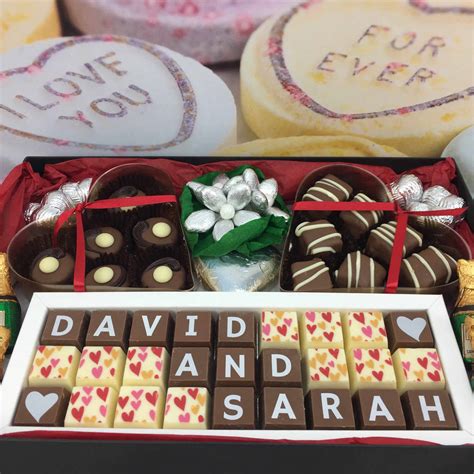 Large Personalised Chocolate Wedding T Box By Cocoapod Chocolates