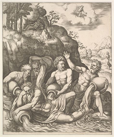 Master Of The Die River Gods Consoling Peneus For The Loss Of His
