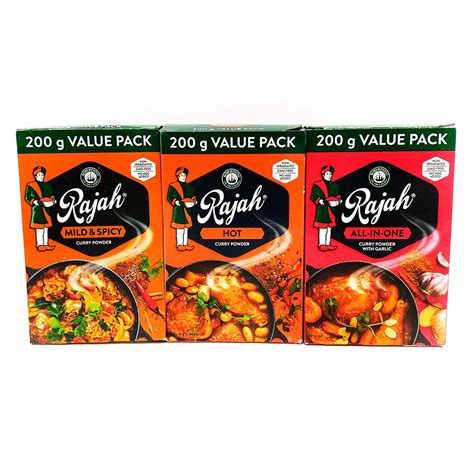 Rajah Mild And Spicy All In One Hot Curry Powder 3 X 200g Shop