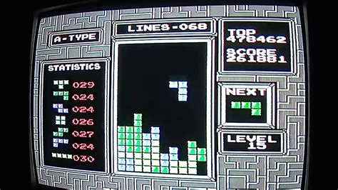 Nes Tetris Pal 27 Kill Screen Lines Youtube