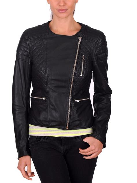 Womens Genuine Lambskin Leather Jacket Soft Slim Fit Motorcycle Jacket