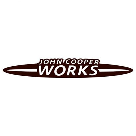 John Cooper Works Logo Decal Sticker Decalfly