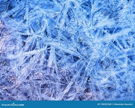 Ice Crystals On Snow Texture Background Stock Photo Image Of Blue