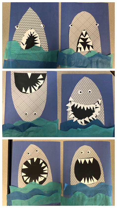 As our archive of kids crafts and art project ideas continues to grow i like to take a day each week (or so) to do a search for activities. Shark craft, shark art, in the ocean unit, under the sea ...