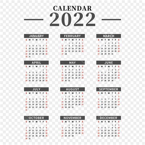 2022 Calendario 2022 Meses Y Fechas Png Dibujos 2022 Calendario Mes