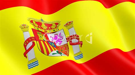 Flags of made up places. spain flag: Royalty-free video and stock footage