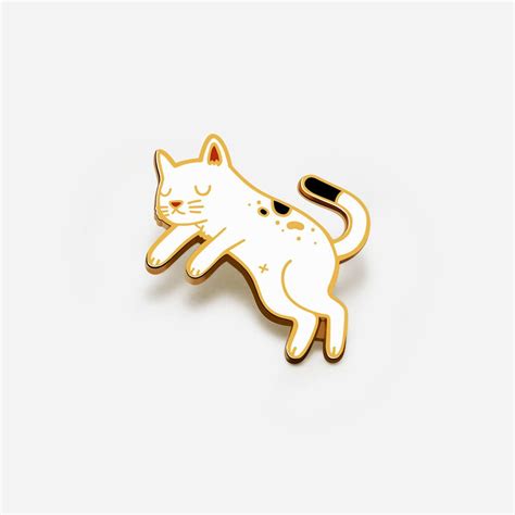 Floating Cat Enamel Pin By Beanit On Etsy Cat Enamel Pin Enamel Lapel Pin Pretty Pins Cool