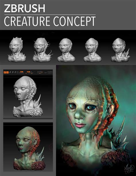Zbrush Creature Concept By Marykyart On Deviantart
