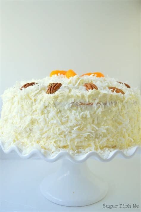 Mix cake mix, eggs and mandarin oranges (not drained) well and pour into pans (makes 3 layers or you can use a 9. Pig Pickin' Cake - Sugar Dish Me