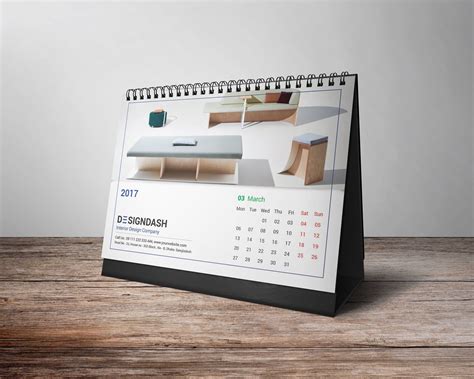 2017 Desk Calendar Design Calendar Design Desk Calendar Design