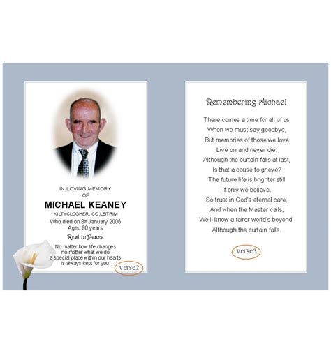 They may be called funeral cards, memorial cards, or prayer cards. MC24 - Water Reflection Memorial Card | Caz-Cards Leitrim ...