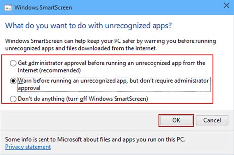How To Change Windows Smartscreen Settings In Windows 10