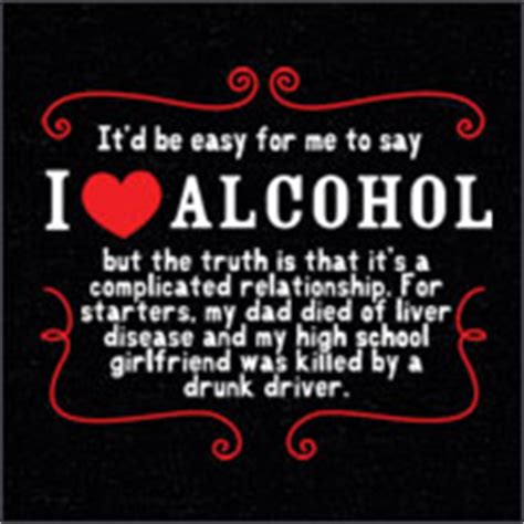 Enjoy reading and share 19 famous quotes about liquor and love with everyone. IT'D BE EASY FOR ME TO SAY I LOVE ALCOHOL~ :: Alcohol&Drugs :: MyNiceProfile.com