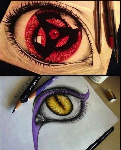 Realistic Drawings Itachi And Orochimaros Eyes Desenhos De Tatuagem