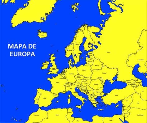 Mapa De Europa En Mapas Del Continente Europeo En Im Genes